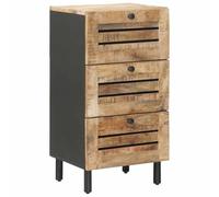 vidaXL Opslagkasten Naturel 40 x 33 x 75 cm Massief Mango Hout