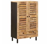 vidaXL Opslagkasten Naturel 60 x 33 x 100 cm Massief Mango Hout