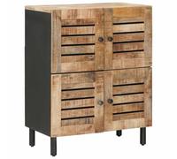 vidaXL Opslagkasten Naturel 60 x 33 x 75 cm Massief Mango Hout