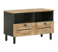 vidaXL Opslagkasten Naturel 70 x 33 x 46 cm Massief Mango Hout