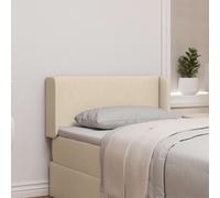 vidaXL Orecchia della Testata Crema 40,5 x 40,5 x 4 cm Tessuto