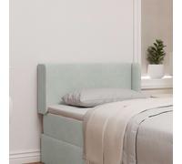 vidaXL Orecchia della Testata Grigio chiaro 40,5 x 40,5 x 4 cm Velluto