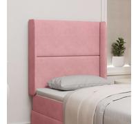 vidaXL Orecchia della Testata Rosa 80 x 16 x 4 cm Velluto