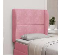 vidaXL Orecchia della Testata Rosa 80 x 23 x 6 cm Velluto