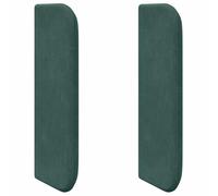vidaXL Orecchio per testiera, 40,5 x 40,5 x 4 cm, vellutato, elegante e moderno accento per camera da letto, colore verde, imbottitura morbida ed elegante