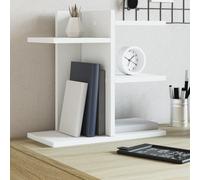 vidaXL Organizer da Scrivania Bianco 42x21,5x42 cm Legno Multistrato