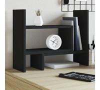 vidaXL Organizer da Scrivania Nero 38,5x17x39 cm in Legno Multistrato