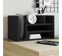 vidaXL Organizer da Scrivania Nero 44,5x24x25 cm in Legno Multistrato