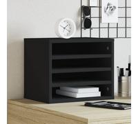 vidaXL Organizer per la Scrivania Nero 36x26x29,5 cm in Multistrato