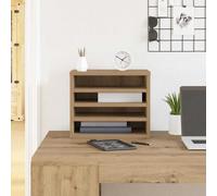 vidaXL Organizer per Scrivania Rovere Artigianale 36x26x29.5 cm Legno Compensato