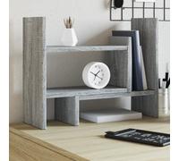 vidaXL Organizer Scrivania Grigio Sonoma 38,5x17x39 Legno Multistrato