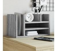vidaXL Organizer Scrivania Grigio Sonoma 44,5x24x25 Legno Multistrato