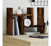 vidaXL Organizer Scrivania Rovere Fumo 34,5x15,5x35,5 cm Multistrato