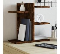 vidaXL Organizer Scrivania Rovere Fumo 42x21,5x42 cm Legno Multistrato