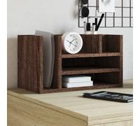 vidaXL Organizer Scrivania Rovere Marrone 44,5x24x25 Legno Multistrato