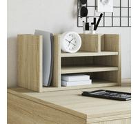 vidaXL Organizer Scrivania Rovere Sonoma 44,5x24x25 Legno Multistrato