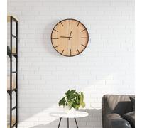 vidaXL Orologio a Parete Marrone Ø39 cm in Ferro e Legno Multistrato