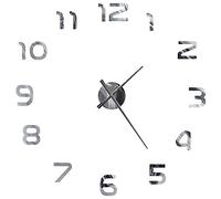 vidaXL Orologio da Parete 3D in Stile Moderno 100cm XXL Argento