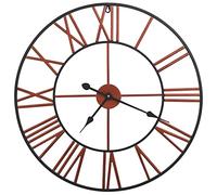 Orologio da parete in metallo 58 cm rosso