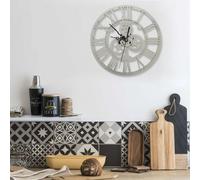 vidaXL Orologio da Parete Argento 30 cm Acrilico