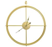 vidaXL Orologio da Parete Elegante Moderno XXL Analogico Elegante Movimento al Quarzo Decoro Casa Decorazione Murale Oro 52 cm in Ferro