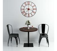 Orologio da parete in metallo 58 cm rosso