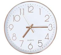 vidaXL Orologio da Parete Oro Rosa Classico Ufficio Decorazione Murale Casa