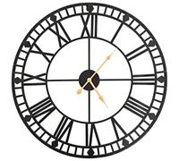 Orologio da parete vintage al quarzo in metallo 60 cm xxl