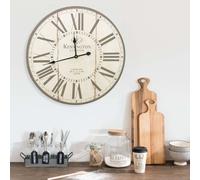 vidaXL Orologio da Parete Elegante Moderno XXL Analogico Elegante Movimento al Quarzo Decoro Casa Decorazione Murale Vintage Londra 60 cm XXL in MDF