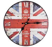 vidaXL Orologio da Parete Vintage UK Ufficio Decorazione Murale Casa Cucina