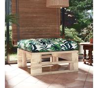 vidaXL Ottomana da Giardino Pallet in Legno di Pino Impregnato