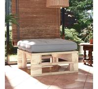 vidaXL Ottomana da Giardino Pallet in Legno di Pino Impregnato