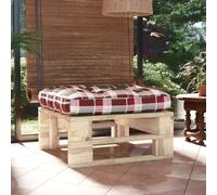 vidaXL Ottomana da Giardino Pallet in Legno di Pino Impregnato