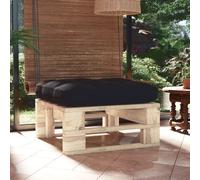 vidaXL Ottomana da Giardino Pallet in Legno di Pino Impregnato