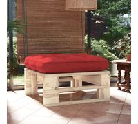 vidaXL Ottomana da Giardino Pallet in Legno di Pino Impregnato
