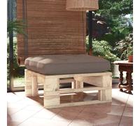 vidaXL Ottomana da Giardino Pallet in Legno di Pino Impregnato