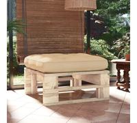vidaXL Ottomana da Giardino Pallet in Legno di Pino Impregnato