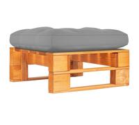 vidaXL Ottomana da Giardino Pallet in Legno di Pino Impregnato Miele