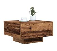 vidaXL Tavolo da caffè Quadrato Legno Invecchiato Design Moderno Durata Superficie Robusta Ideale per accentuazione Facile assemblaggio mobili Soggiorno Interni Eleganti rustici