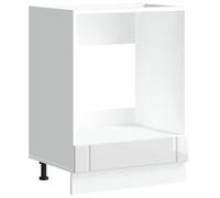 vidaXL Armadio da Forno Lucca Bianco Lucido