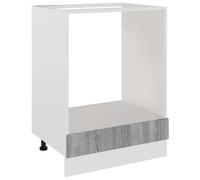 vidaXL Mobile da Forno Grigio Sonoma 60x46x81,5 cm Legno Multistrato
