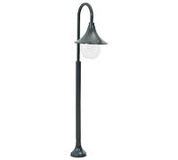 Lampione da giardino e27 120 cm alluminio verde scuro
