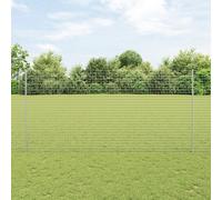 vidaXL Paletti per Recinzione 10 pz Canale a U 150 cm in Acciaio Zincato