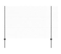 vidaXL Paletti per Recinzione 22 pz U-Channel Grigio 150 cm Acciaio