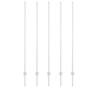 vidaXL Pali 10 PCS U-Channel 150 cm Acciaio Zincato
