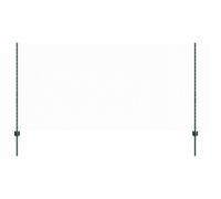 vidaXL Pali da Recinzione 5 PCS U-Channel Verde 120 cm Acciaio, Recinzione Esagonale Verde 1,2x10 m Acciaio