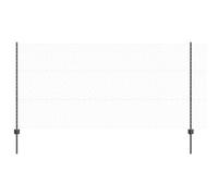 vidaXL Pali di Recinzione 22 pz U-Channel Grigio 120 cm Acciaio, Recinzione Esagonale Grigia 1.2 x 50 m Acciaio