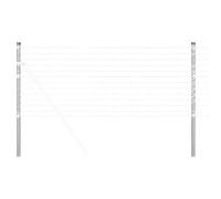 vidaXL Pali di recinzione per esterni, in acciaio zincato, 90 cm, confezione da 2 pezzi, resistenti alla ruggine, protezione UV, facile da installare, durevoli, perfetti per giardini, grotte, supporto