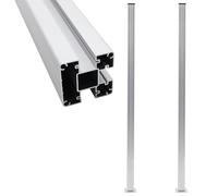 vidaXL Pali per Recinzione 2 pz in Alluminio 185 cm