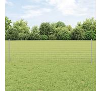 vidaXL Pali per Recinzione 22 pcs Argento 50 x 0.6 m Acciaio zincato